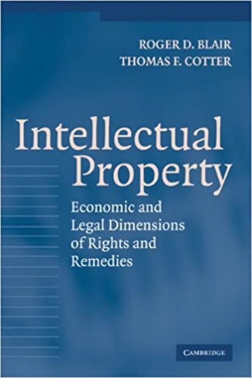  Intellectual Property: Economic and Legal Dimensions of Rights and Remedies 