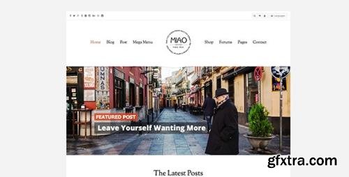 ThemeForest - Miao v1.1.3 - Fashion Magazine, News & Blog WordPress Theme - 11170534