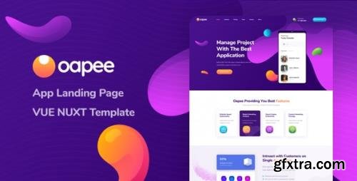 ThemeForest - Oapee v1.0 - Vue Nuxt App Landing Page Template - 29085742