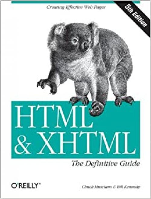  HTML & XHTML: The Definitive Guide, Fifth Edition 