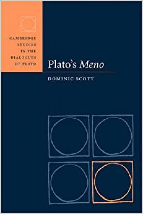  Plato's Meno (Cambridge Studies in the Dialogues of Plato) 