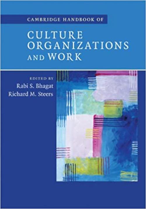  Cambridge Handbook of Culture, Organizations, and Work (Cambridge Handbook Of... (Hardcover)) 