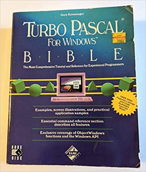  Turbo Pascal for Windows Bible/Disk 