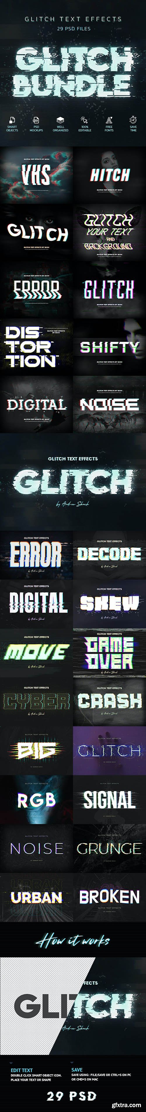 GraphicRiver - Glitch Effects Bundle 29750877