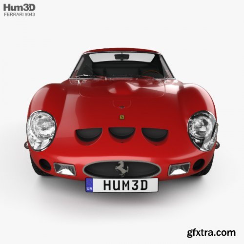 Ferrari 250 GTO (Series I) with HQ interior 1962 3D model