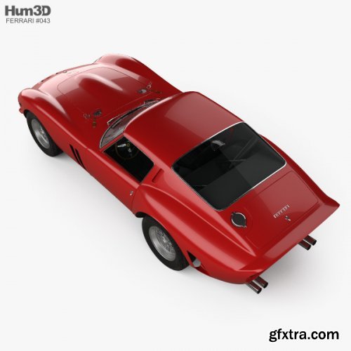 Ferrari 250 GTO (Series I) with HQ interior 1962 3D model