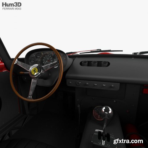 Ferrari 250 GTO (Series I) with HQ interior 1962 3D model
