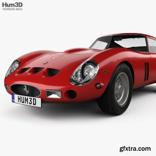 Ferrari 250 GTO (Series I) with HQ interior 1962 3D model