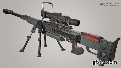 Titanfall Sniper Rifle 3D Model