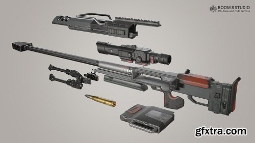 Titanfall Sniper Rifle 3D Model