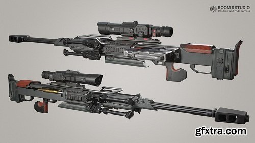 Titanfall Sniper Rifle 3D Model