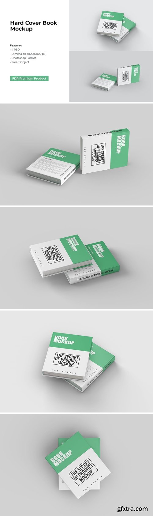 Hard Cover Book Mockup