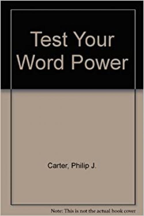  Test Your Word Power 