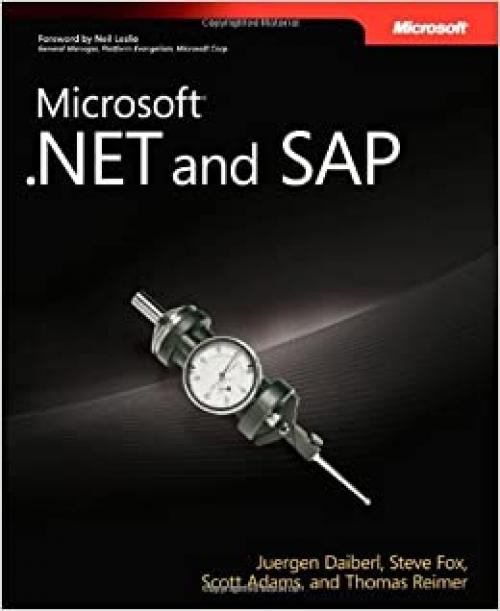  Microsoft® .NET and SAP (Developer Reference) 