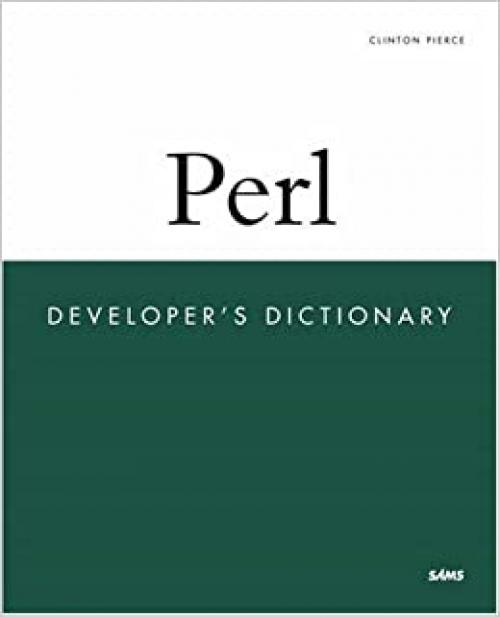  Perl Developer's Dictionary 