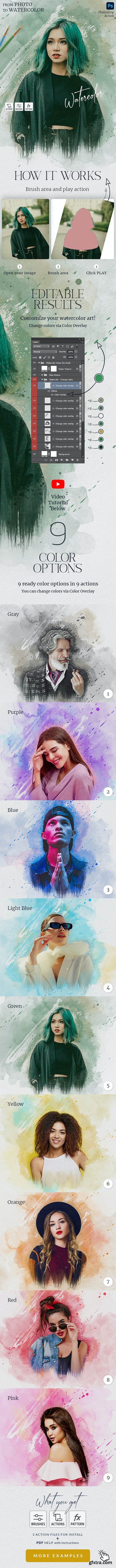 GraphicRiver - Watercolor Photoshop Action 29712797