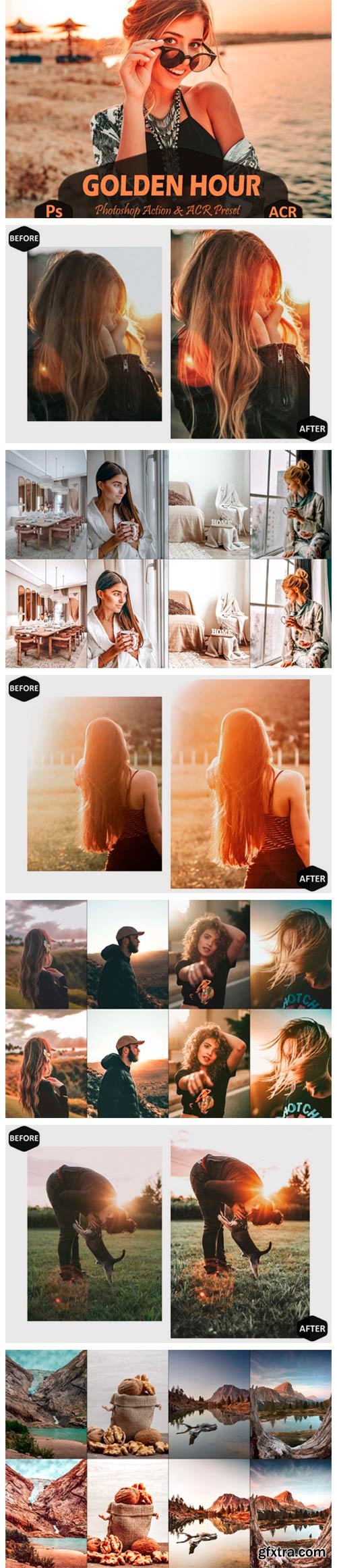10 Golden Hour Photoshop Actions and ACR 7099653