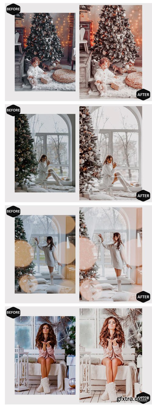 10 Glamour Xmas Mobile Lightroom Presets 7099082