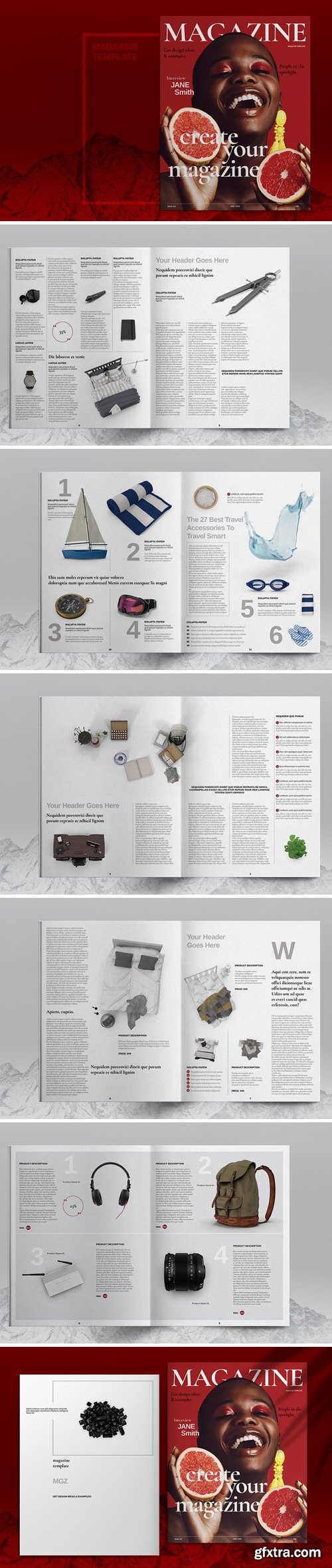 Lifestyle Fashion Magazine Template