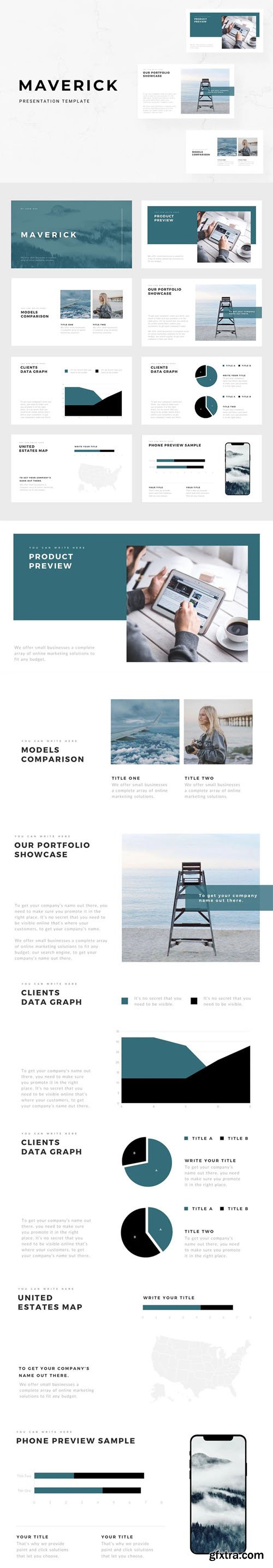 Maverick Minimal Presentation [PPTX/KEY] Template