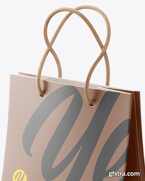 Luxury  Leather Shopping Bag With Handles mockup  72210