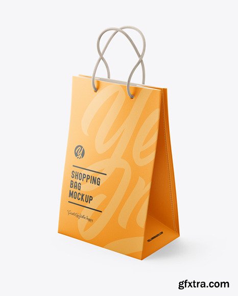 Luxury  Leather Shopping Bag With Handles mockup  72210