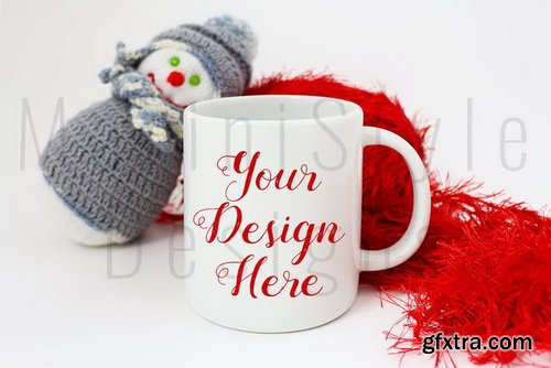 Christmas Mug Mockup Stock Photo Bundle