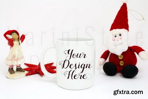 Christmas Mug Mockup Stock Photo Bundle