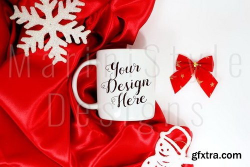 Christmas Mug Mockup Stock Photo Bundle