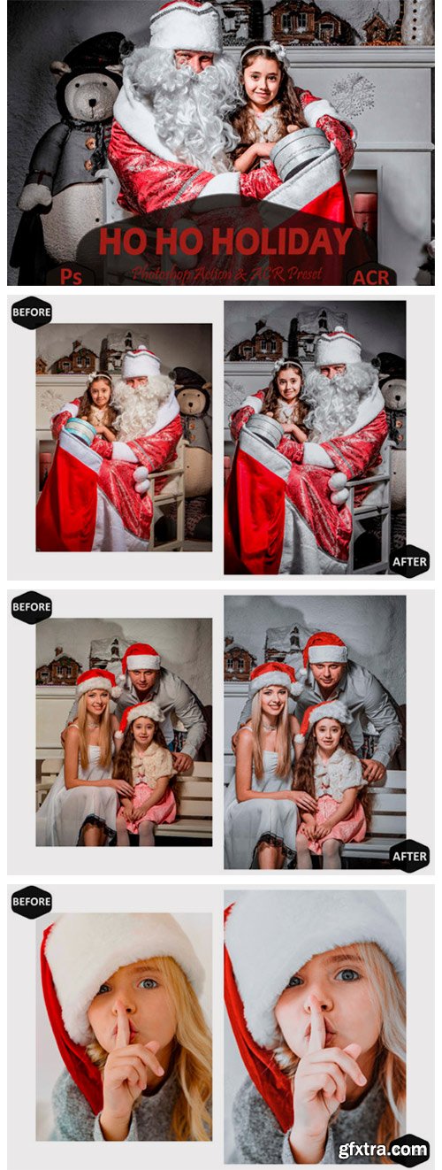 10 Ho Ho Holiday Photoshop Actions 7099826