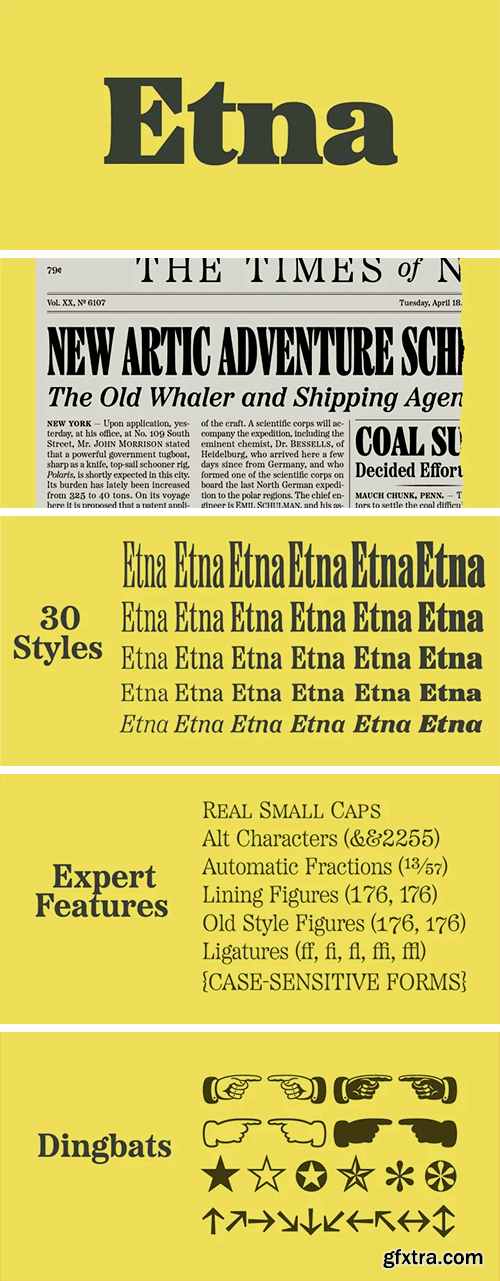 Etna Font Family