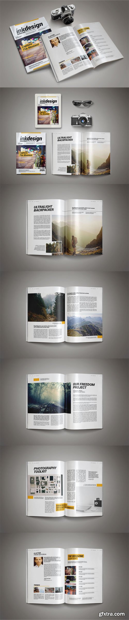 InkDesign Magazine INDD Template for InDesign