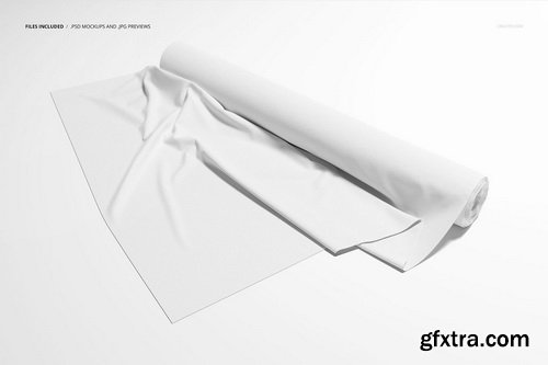 CreativeMarket - Fabric Roll Mockup - 5723146