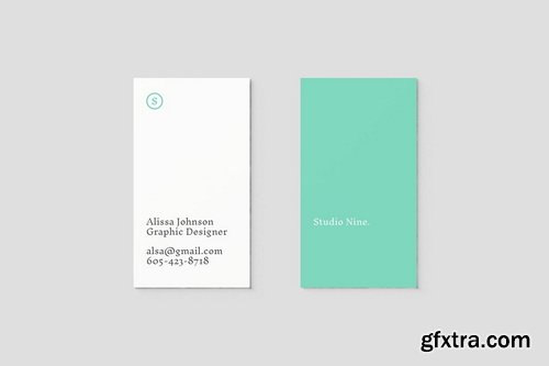 CreativeMarket - Vertical Business Card Mockups - 5723435