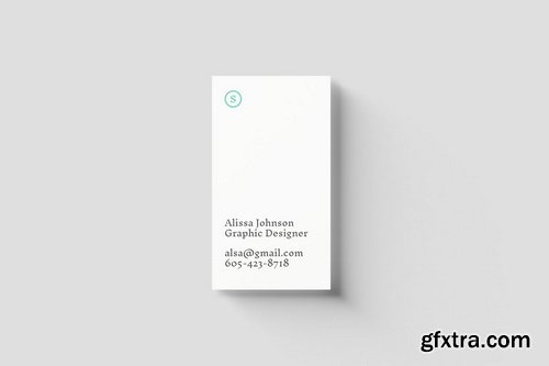 CreativeMarket - Vertical Business Card Mockups - 5723435