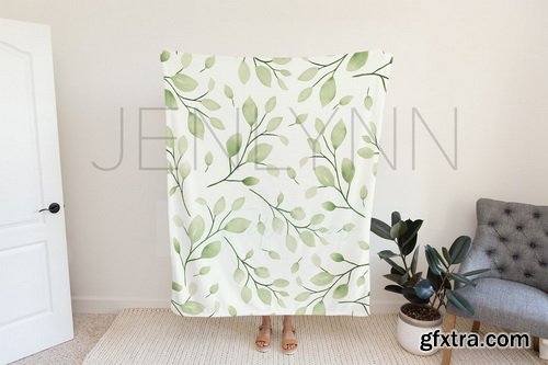 CreativeMarket - 50x60 Custom Minky Blanket Mockup 2 - 5723186