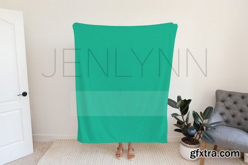 CreativeMarket - 50x60 Custom Minky Blanket Mockup 2 - 5723186