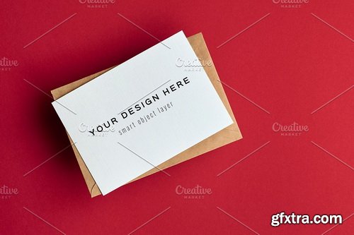 CreativeMarket - A6 Greeting Card Mockup - 5722867