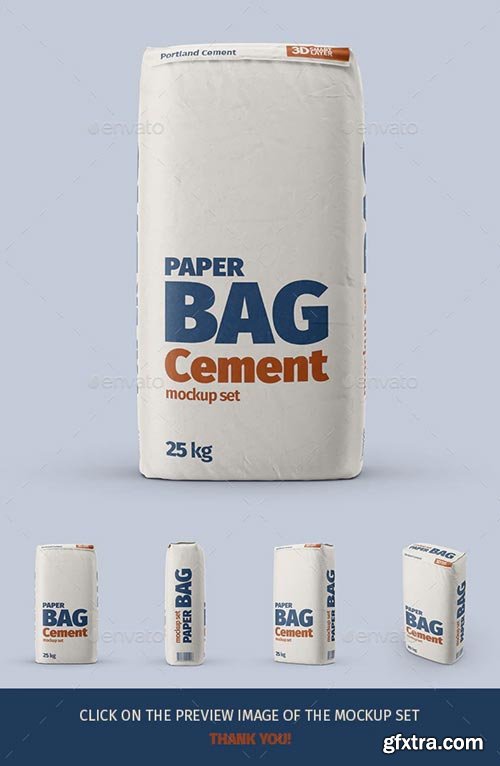 GraphicRiver - Paper Cement Bag Mockup Set - 29431930