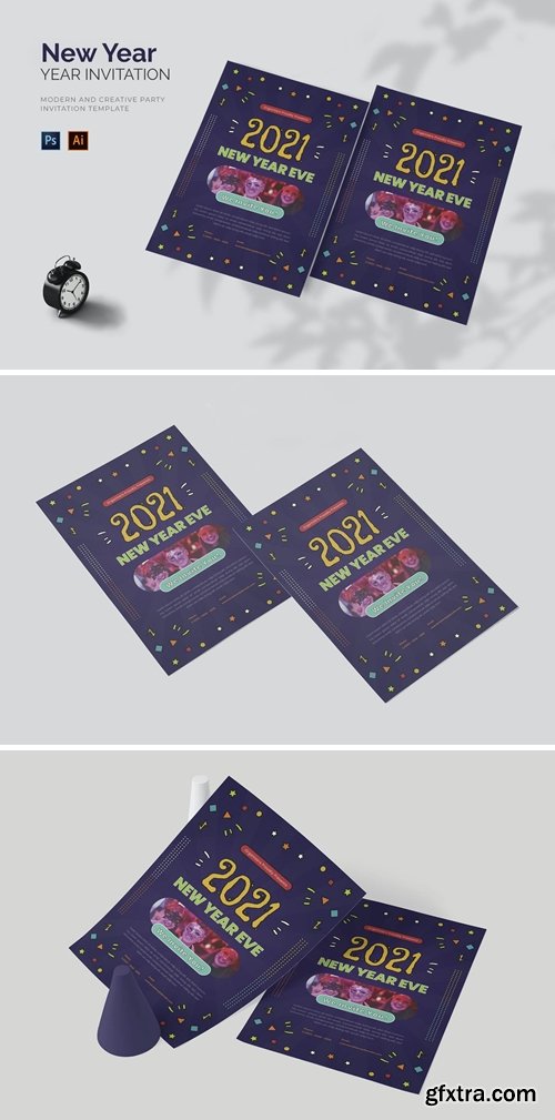 New Year - Party Invitation