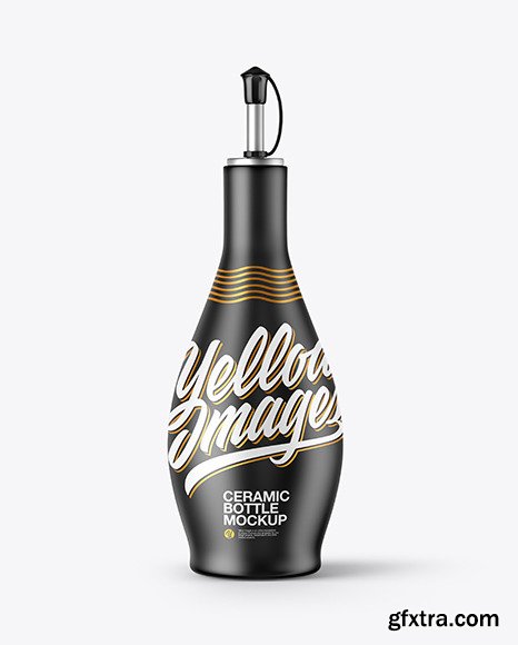 Ceramic Oil Bottle Mockup 72568