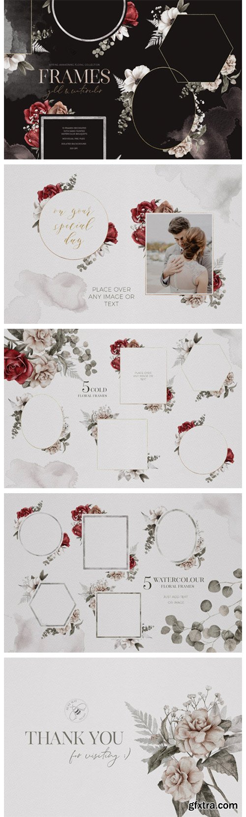 Spring Awaikening: Floral Frames PNG 7088120