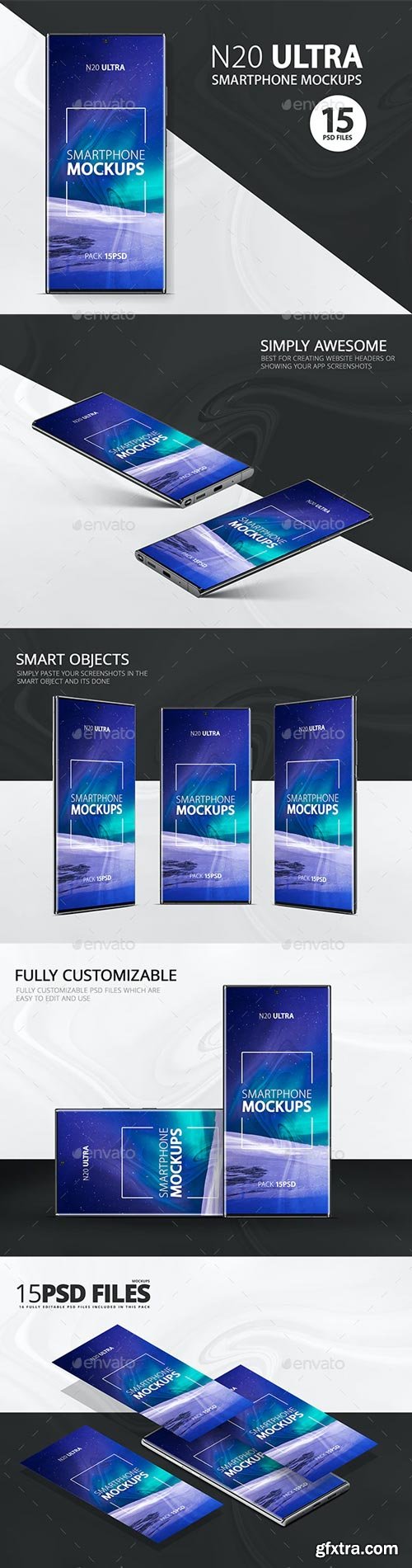 GraphicRiver - Note 20 Ultra Smartphone Mockups - 29467485