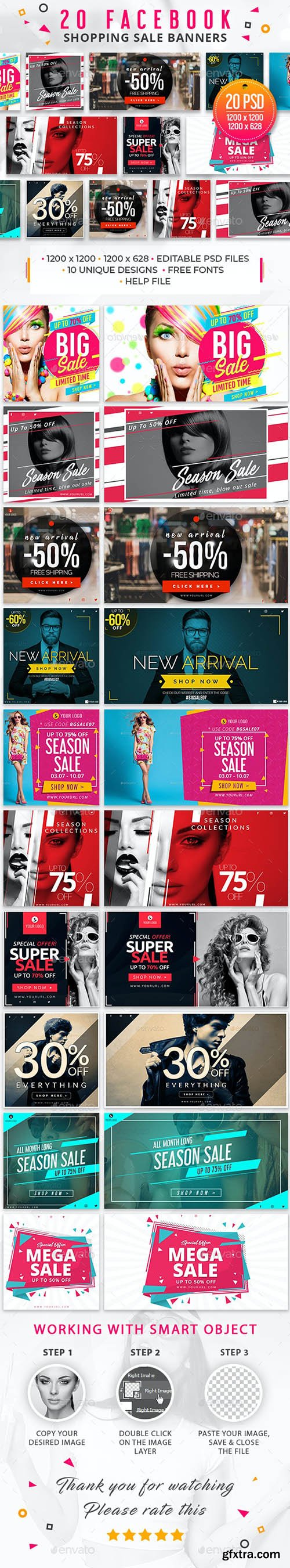 GraphicRiver - 20 Facebook Sale Banners 29396940