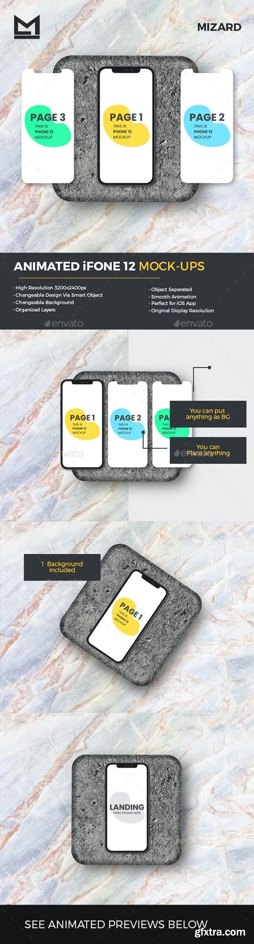 GraphicRiver - Animated iFone 12 App UI Presentation Mockup - 29503388