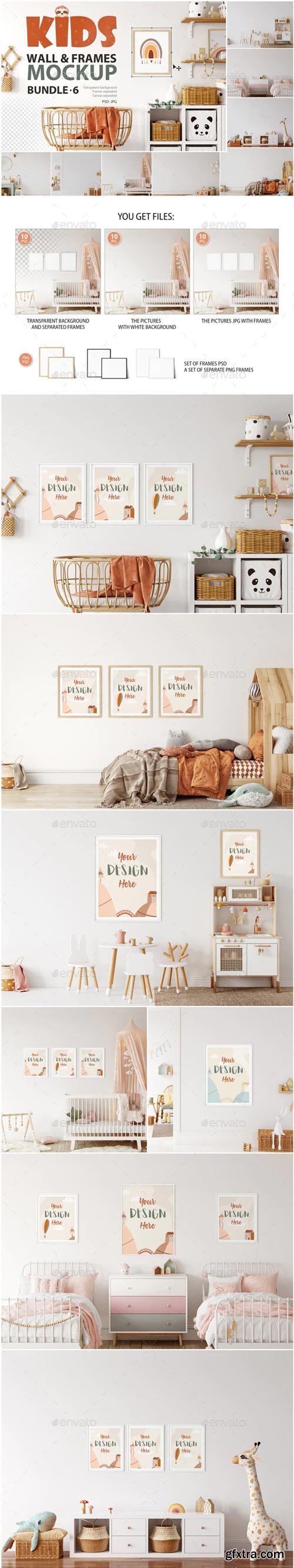 GraphicRiver - Kids Frames & Wall Mockup Pack - 6 - 29511947