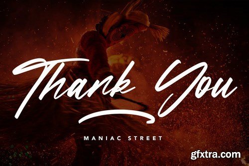 ManiacStreet - Handwritten Script Font