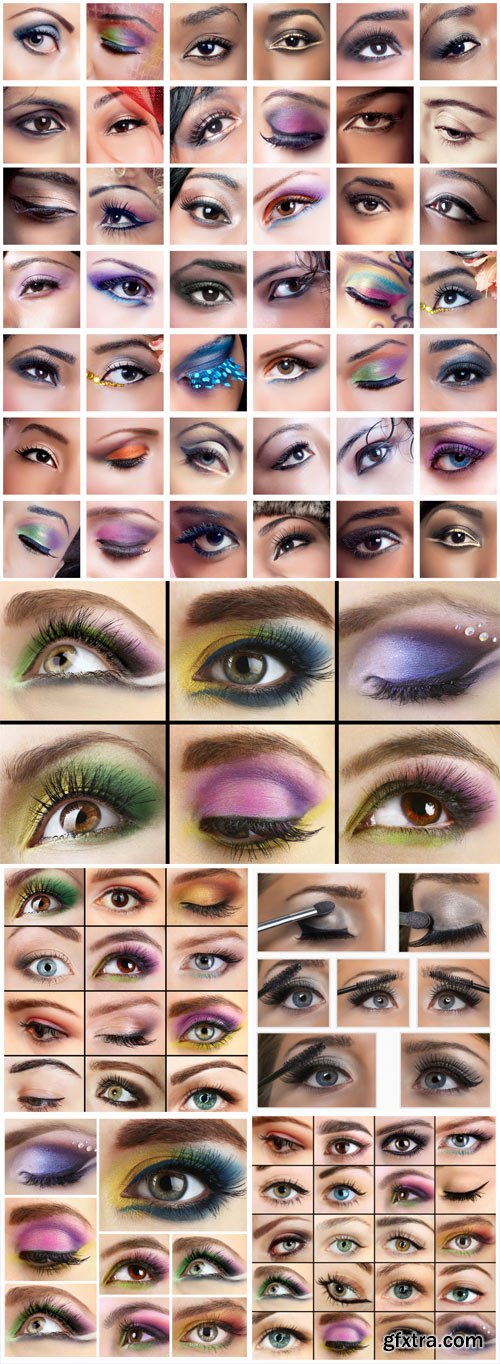 Eye makeup stock photo