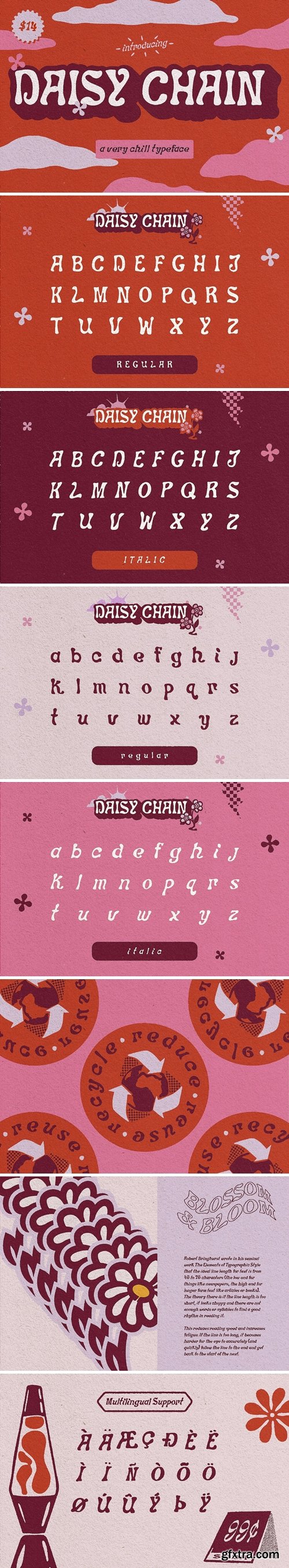 CreativeMarket - DAISY CHAIN / A Funky Display Face 5182986