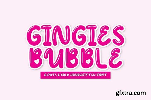 Gingies Bubble - Handwritten Font